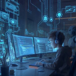 Future Career of Young Programmers learning coding for AI, game development, robotics, and future technology