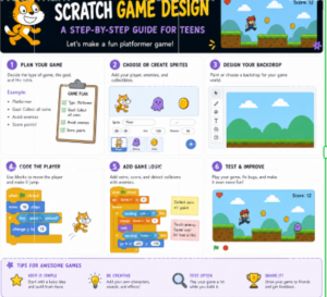 Scratch game design for teens